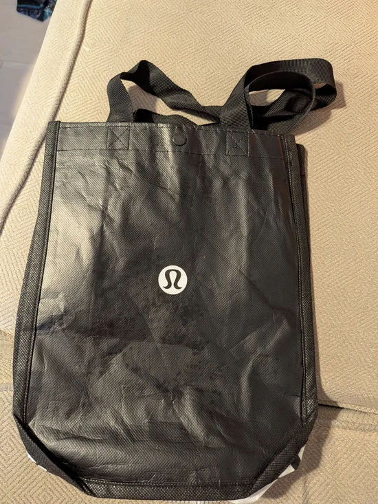 lululemon athletica (1) Red, White Or Black Reusable Tote - Picture 2 of 7